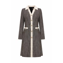 [라인어디션](N466) 배색 트위드 골드버튼 원피스 NGOPLJ99