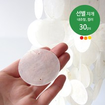 선별 자개 5cm 30개 팩 내츄럴 컬러 발리소품 자개 모빌 DIY 만들기 카피즈 썬캐쳐 만들기 재료 크리스탈 홀로그램 자연물모빌 체험학습 부자재 아이방꾸미기 화이트인테리어 행운, 원형-30개(5cm), 20.미디움퍼플(30개)