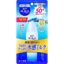 로토 제약 SKIN AQUA 스킨 아쿠아 슈퍼 모이스처 밀크 40ml [선크림 얼굴·바디용 SPF50+ PA++++], 단일