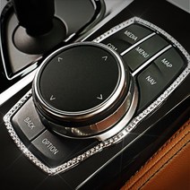 BMW 5시리즈 G30 아이드라이브 테두리 커버-크리스탈 큐빅, G30(17년식-)_실버