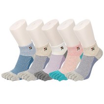 아놀드파마 여성용 발가락양말 단목 엠보링글 5켤레 AP6110