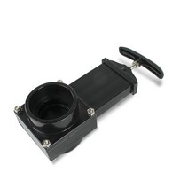 캠핑카 카라반 RV 부품 용품 rv caravan motorhome 칼 워터 게이트 밸브 내구성 흐름 반 하수 호스 플라스틱 50mm 외부 홈 액세서리 caravan drain, 검은 색