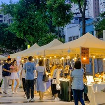 노점 야외 포장마차 전시회 야시장 바자회 시장 텐트 그늘막, 2.5x 2.5 카키  알루미늄 스탠드
