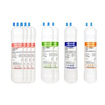 야자수카본 국내생산 현대큐밍 정수기 필터 호환 P-P32SS 1년세트 8개, (나노업그레이드) 11인치단방향8개(PP32SS)