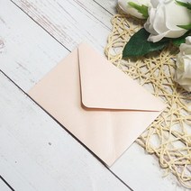 120g A7 진주 봉투 맞춤형 꽃 인쇄 190x130mm 결혼식 초대장 반품 주소 가방 우편물 50 개, [02] Personalize Print, [03] light pink rectangle