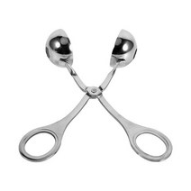 Kitchen Stainless Steel Scoop Meatball Maker Home Mould Clip Spoon Cooking Convenient Small Tool, silver, 하나