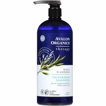 Avalon Organics 테라피 씨크닝 샴푸 Biotin B 콤플렉스 모발 강화 946mL, 32 Fl Oz (Pack of 1)