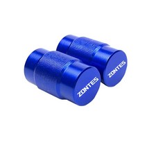 휠타이어 밸브 캡 더스트 커버 CNC 알루미늄 Zontes ZT125 U1 V310 오토바이 액세서리, 05 파란