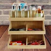 정리빨대스트로우 디스펜서 진열대 솔리드좁은폭, 우드