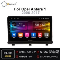 Ownice 6G + 128G 안드로이드 10.0 차량용 멀티미디어 라디오 플레이어 Opel Antara 1 - 자동 헤드 유닛 LT, 04 S9976 K3-PX6