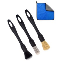 삼코스 세차 브러쉬 디테일 브러쉬 휠 브러쉬 부드러운 세부 전용 자동차 브러쉬 부품 청소 브러쉬 타이어 청소 틈 청소 3 개 세트