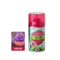 리빙굿 자동분사기 향그루 라벤다향 캔, 280ml, 2개