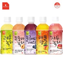 웰그린 레몬 복숭아 블루베리 자두 녹차 340ml 20병 홍차 아이스티, 스위츠 복숭아녹차 340ml X 20펫