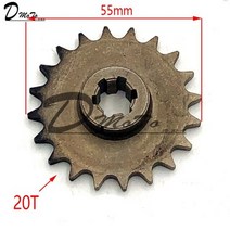자전거 스프로킷 오토바이 스프라켓 앞 기어 박스 t8f 11 14 17 20t 20 tooth pinion for 47cc 49cc minimoto mini 흙 구덩이 bike, 20톤