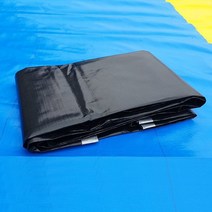 방수천막 국산천막 UV특수지PE 실버블랙양면 5mx10m, 단품