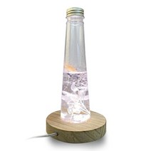 LED 원형 원목 무드등 백색 USB스위치 포함/무드등/테이블조명/하바리움조명/향수조명, LED 원형 원목무드등+USB스위치 포함