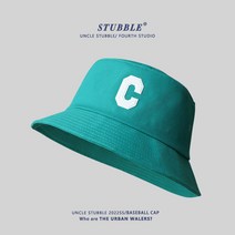 패션 스트릿 버킷햇 사파리 벙거지 C 모자 캠핑 빅사이즈 챙모자, AZ. 청녹색_M(54-57cm)