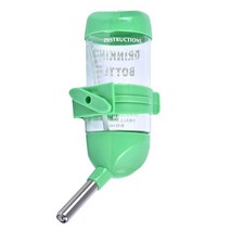 햄스터 물병 케이지 개집 토끼 기니피그 누출 방지 자동 먹이 장치 60/125/250ML 매다는 식 음료 디스펜서, [03] green, [04] 60ml