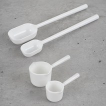 [바보사랑] 화이트 계량 스푼 세트 2타입, 밀크팬, 상세 설명 참조