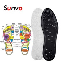 신발 깔창 마사지 발 슬리밍 체중 감소 메모리 코튼 남성 여성 스포츠 패드 용 자기 안창 패드 삽입 기능성