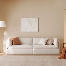 한샘 보네르 모듈형 패브릭소파 4인용(3종/택1), 오트밀(B)