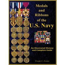 (영문도서) Medals and Ribbons of the U. S. Navy: An Illustrated History and Guide Hardcover, Moa Press, English, 9781884452789