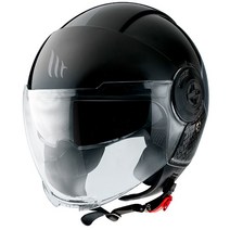 MT 헬멧 VIALE SV BREAK GLOSS BLACK, L