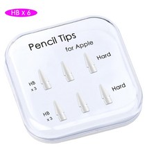 태블릿 터치팬 태블릿 pc 터치팬 Peilinc 펜촉 Apple Pencil 1 세대/2 세대 2 층 iPad Stylus Nib 부드럽, 02 White HBx6, 한개옵션1