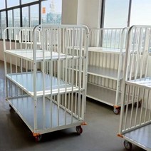 물류 창고 롤카트 회전 창고 물류 망카 구르마 철대차, 오프닝 카트 1.2x0.8x0.8, 1개