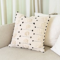 자누이 에스닉 블라썸 태슬 쿠션커버 거실 쇼파 쿠션 45X45 (솜포함)