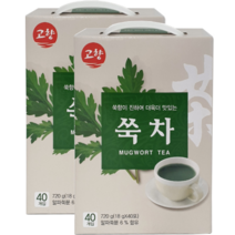 1+1 쑥향이 진한 고향 쑥차 40T 건강차 전통차 한방차, 1+1 고향 쑥차 40T