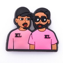 매력 영화 역할 검은 살아있는 물질 Pvc 신발 crocks 악어 장식 방해물 Accessoroies 선물, [13] c0075