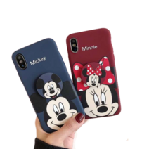 에브리코코 아이폰8 아이폰8+ 아이폰x 아이폰xs 아이폰xr max 핸드폰 미키 미니 그립톡 커플 젤리 휴대폰 케이스