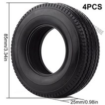 지게차타이어1/14 RC 크롤러 자동차에 대 한 스폰지와 4PCS 부드러운 고무 휠 타이어 Tamiya 트랙터 트럭, 04 YQT-T5
