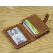 남자월렛 악어가죽 중년 아빠 수제 가죽 카드 지갑 홀더 ID 오거나이저 명함