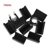 10Pcs 의자 다리 팁 캡 U 형 고무 가구 발 테이블 끝 커버 바닥 보호기, Black-14mm