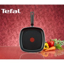 [천삼백케이] [테팔] 테팔 열센서 이지그립 플러스 사각그릴 팬, 단품없음
