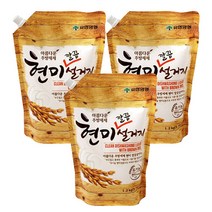 아름다운 주방세제 현미 설거지, 1.2L, 3개, 1.2L, 3개