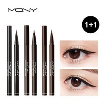 [맥퀸뉴욕] 1+1 워터프루프 펜 아이라이너, 딥브라운+브라운블랙