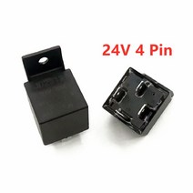 차량용 방수 릴레이 롱 수명 4 5 핀 4P P 40A 평상시 열림 DC 12V 24V 헤드 에어컨용, [02] 4P 24V 40A