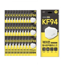 웰크론헬스케어 케어온 황사마스크 KF94 화이트 대형 1입 30개