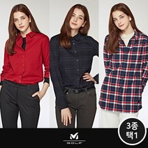 밀레골프 이월 MILLET GOLF NEW 밀레골프 울라이크 기모 체크 셔츠 여성 3종 택1