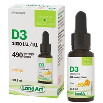 캐나다 비타민 D 보충제 베스트 셀러 Top, 28.랜드아트 비타민 D3 1000IU 13.5ml