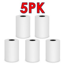라벨 프린터 택배 송장 휴대용 기계 zm03 열 무선 영수증 58mm 휴대 전화 pos, 5롤 용지, 미국 플러그