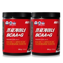 프로게이너 bcaa+g 체리맛 300g+300g 아미노산 BCAA 글루타민 보충제, 300g, 2통