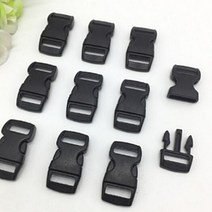 서후네 [10+10] 미니 사이즈 다용도 플라스틱 버클 잠금버클, 20개, 블랙