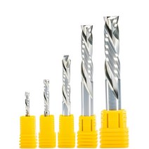 엔드밀 드릴밀 2개 3.175456810mm 14 업앰프 다운 압축 카바이드 밀링 커터 나선형 엔드 밀 cnc two flute mdf wood metal working bit, 8x42