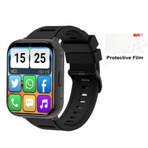 가성비NAMOFOTO 남성용 스포츠 스마트워치 4G 4 코어 MTK6761 SIM 카드 와이파이 GPS SOS 5MP HD 카메라 안, 01 black_01 4GB 64GB