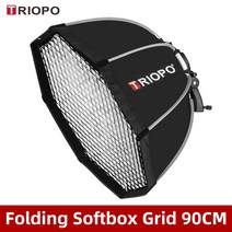 triopo ks556590 flash octagonal soft box sun light studio light studio deep mouth 포물선 우산 랜턴 돔 빛, 90cm 소프트박스 그리드