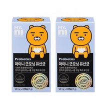 일동제약 프로바이오틱스 100억유산균 구아검 프리바이오틱스 구아콩 람노서스 플란타럼 특허유산균 장용성 코팅 캡슐 장밀착 장내유익균 식약처인증, 30캡슐  2병